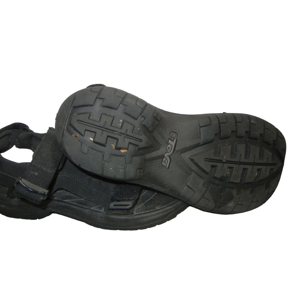 Teva Sandals Men Size 9 Hurricane Hook+Loop Sport Sandals Black Buckle 1112994 - Picture 9 of 9